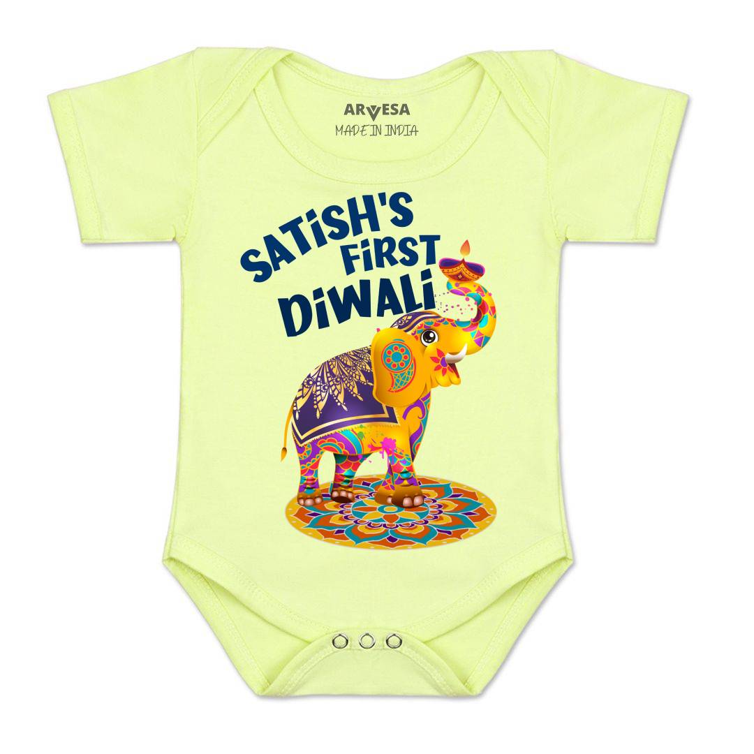 Arvesa My First Diwali  Baby Boy & Girl Dress