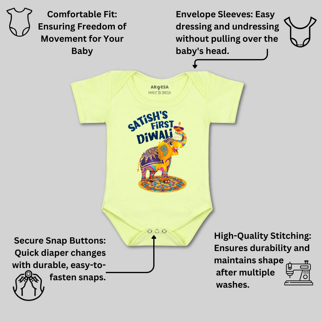 Arvesa My First Diwali  Baby Boy & Girl Dress