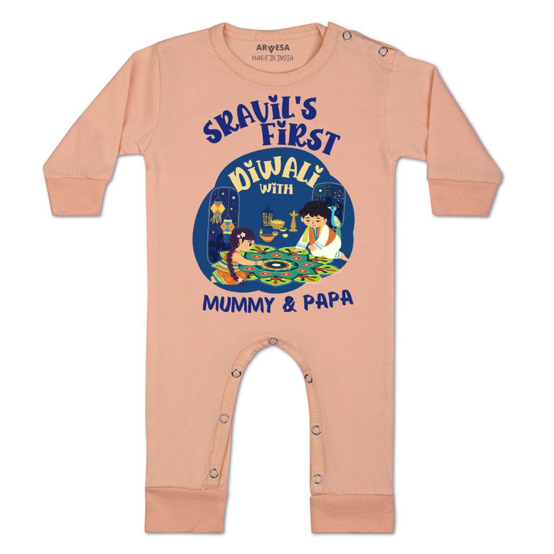 Arvesa My First Diwali  Baby Boy & Girl Dress