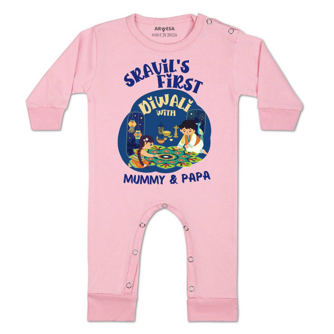 Arvesa My First Diwali  Baby Boy & Girl Dress