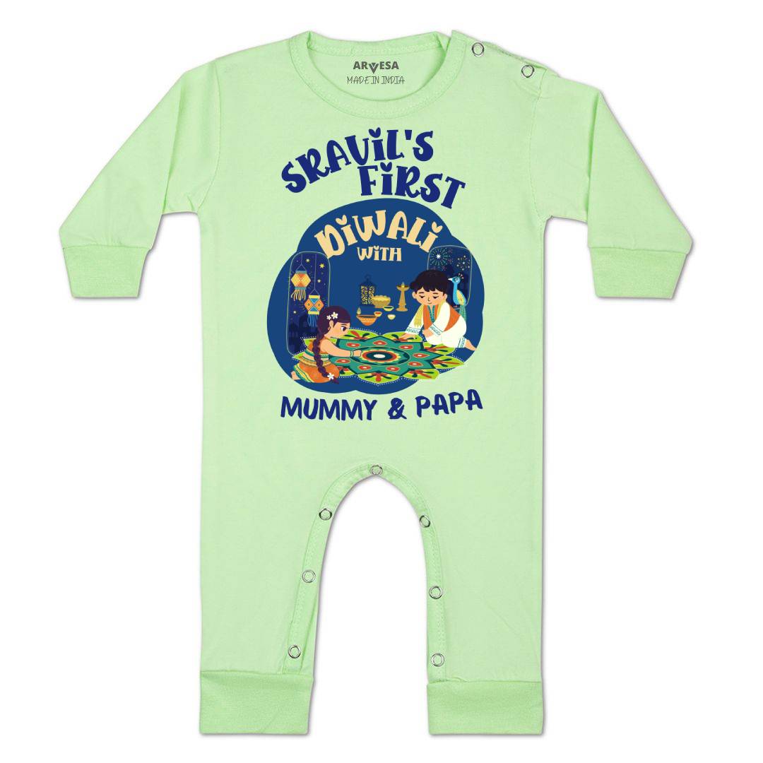 Arvesa My First Diwali  Baby Boy & Girl Dress