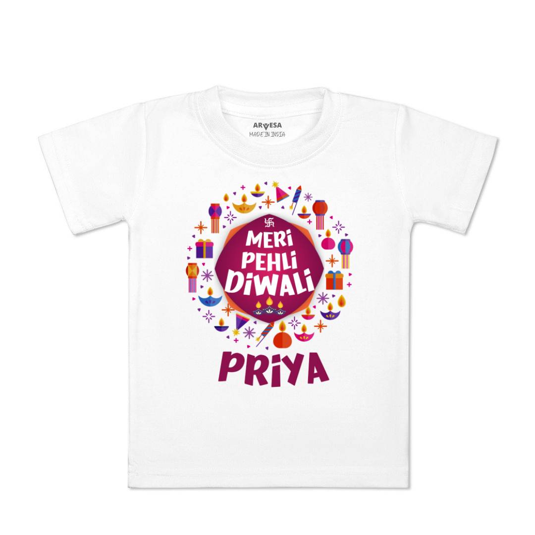 Arvesa My First Diwali  Baby Boy & Girl Dress