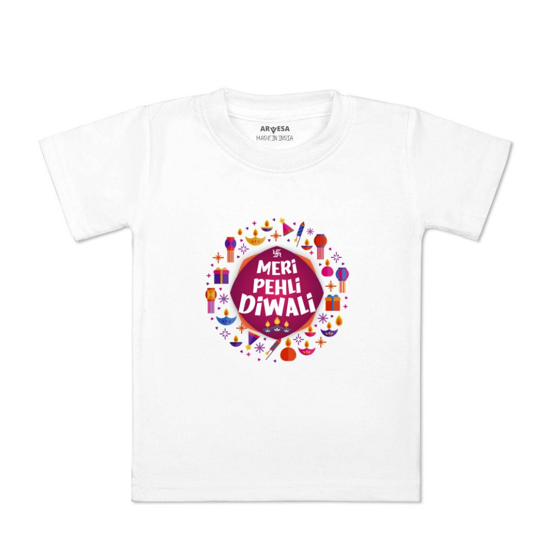 Arvesa Design-1108 Diwali My First Baby Boy and Baby Girl Dress .