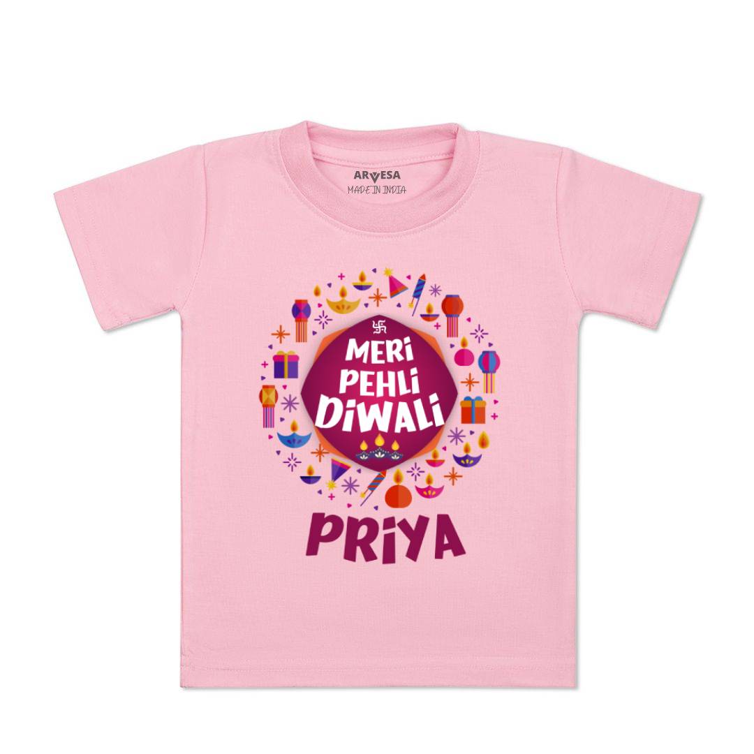 Arvesa My First Diwali  Baby Boy & Girl Dress
