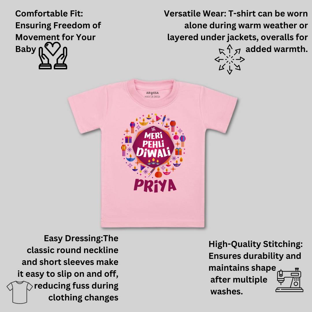 Arvesa My First Diwali  Baby Boy & Girl Dress