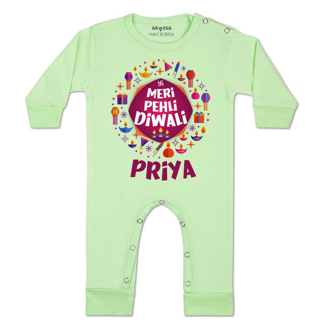 Arvesa My First Diwali  Baby Boy & Girl Dress