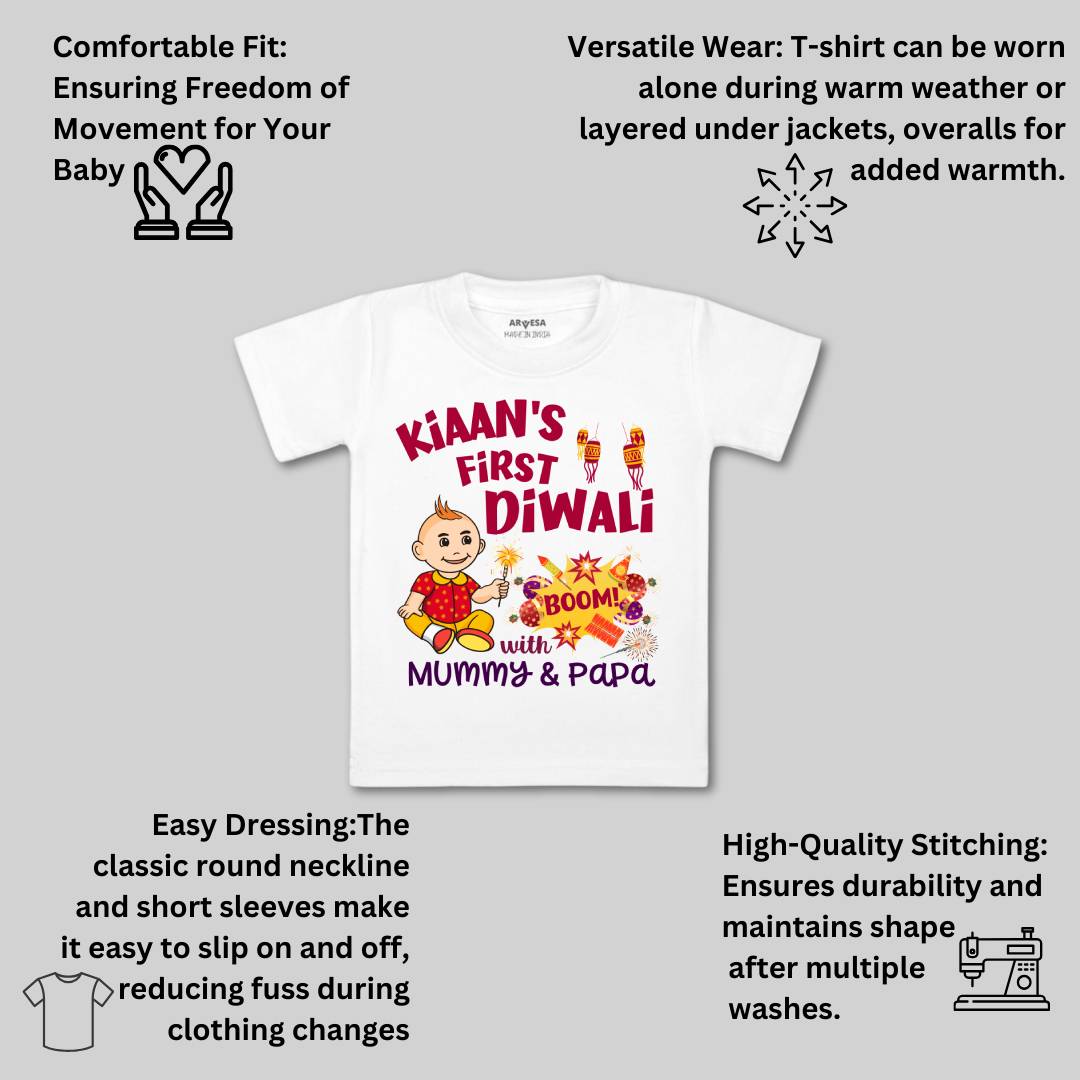 Arvesa My First Diwali  Baby Boy & Girl Dress