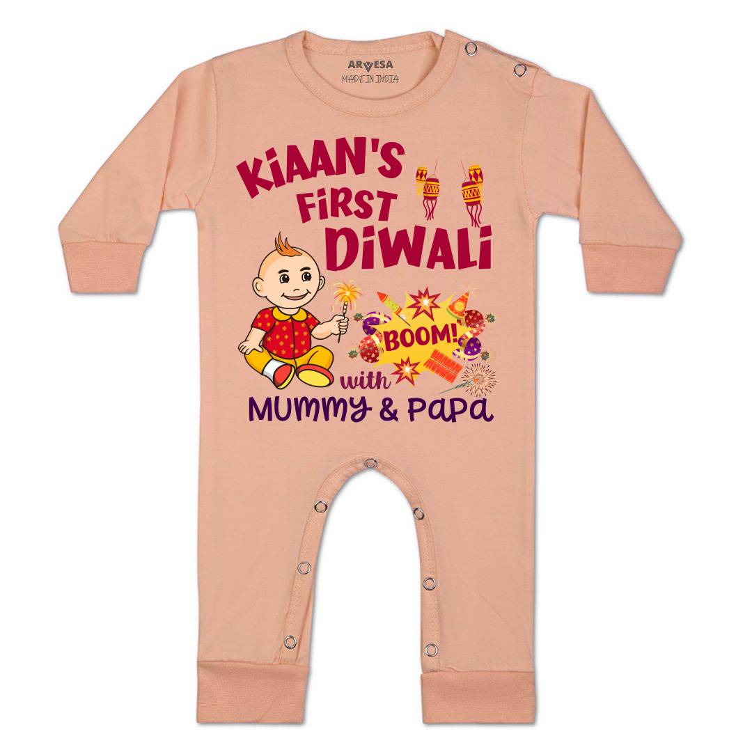 Arvesa My First Diwali  Baby Boy & Girl Dress