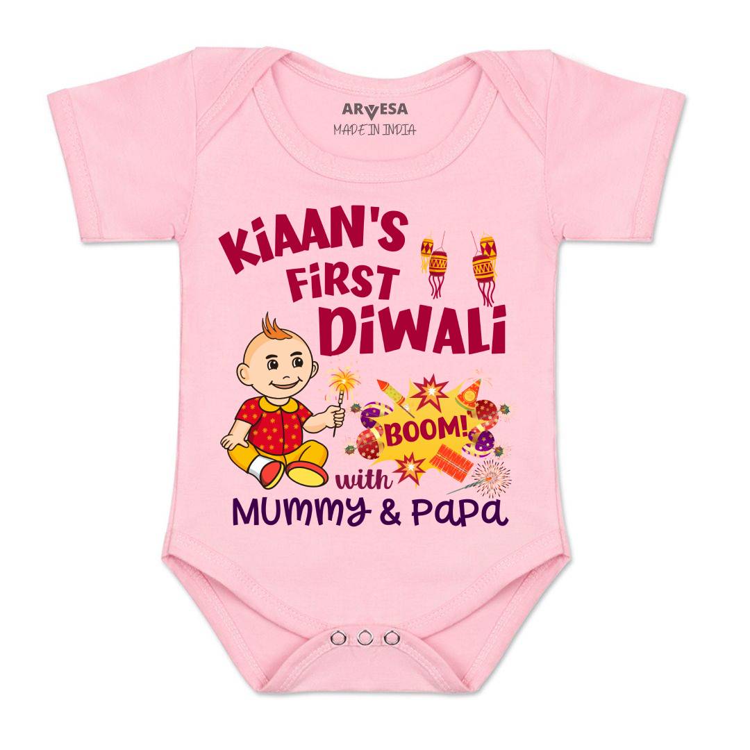 Arvesa My First Diwali  Baby Boy & Girl Dress