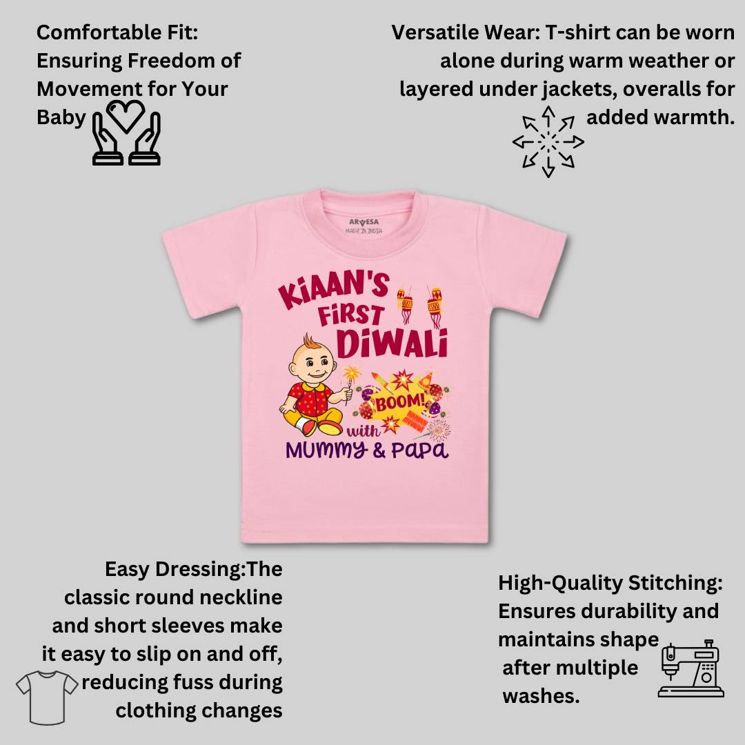 Arvesa My First Diwali  Baby Boy & Girl Dress