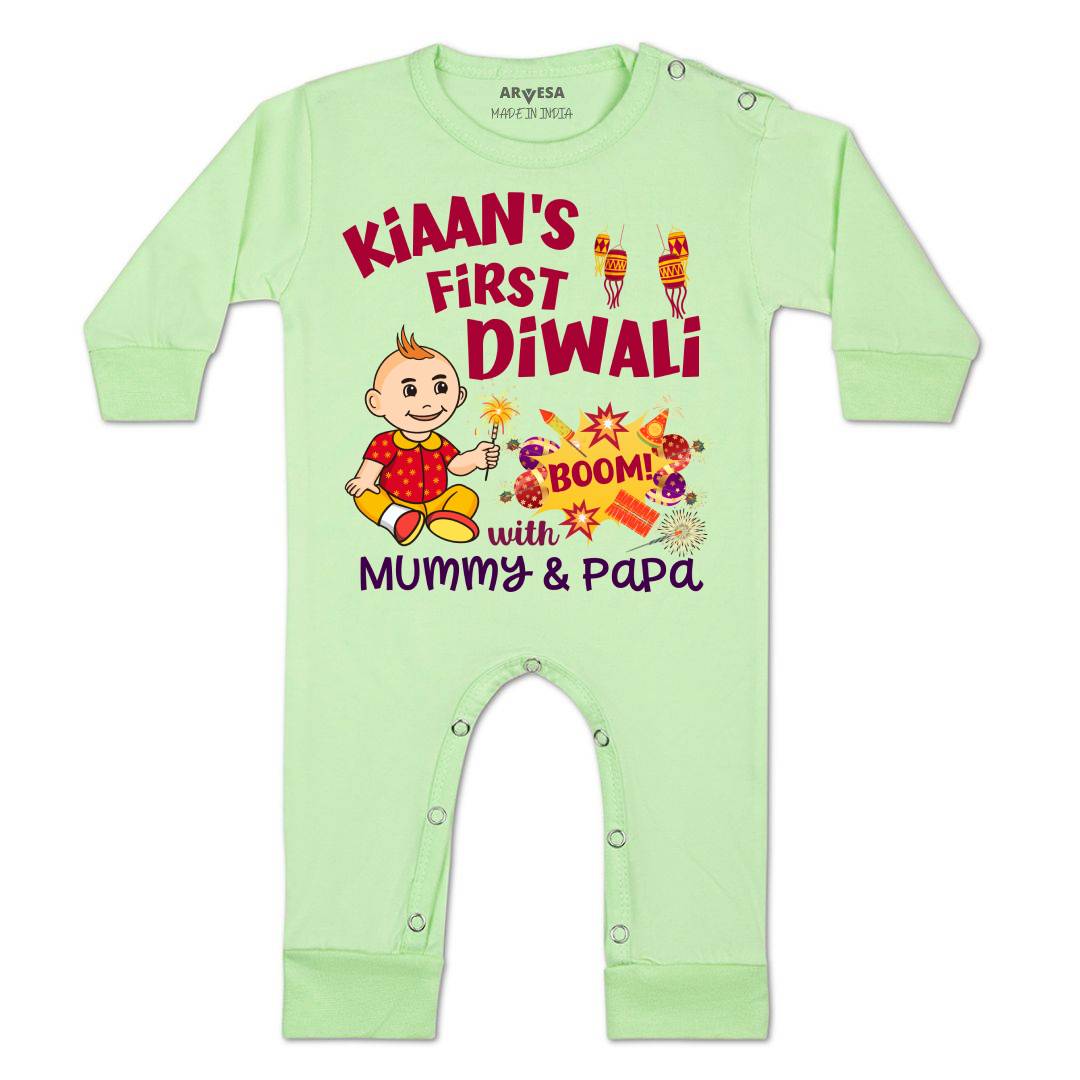Arvesa My First Diwali  Baby Boy & Girl Dress