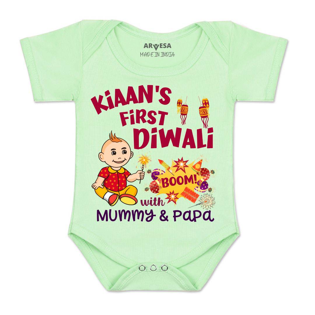 Arvesa My First Diwali  Baby Boy & Girl Dress