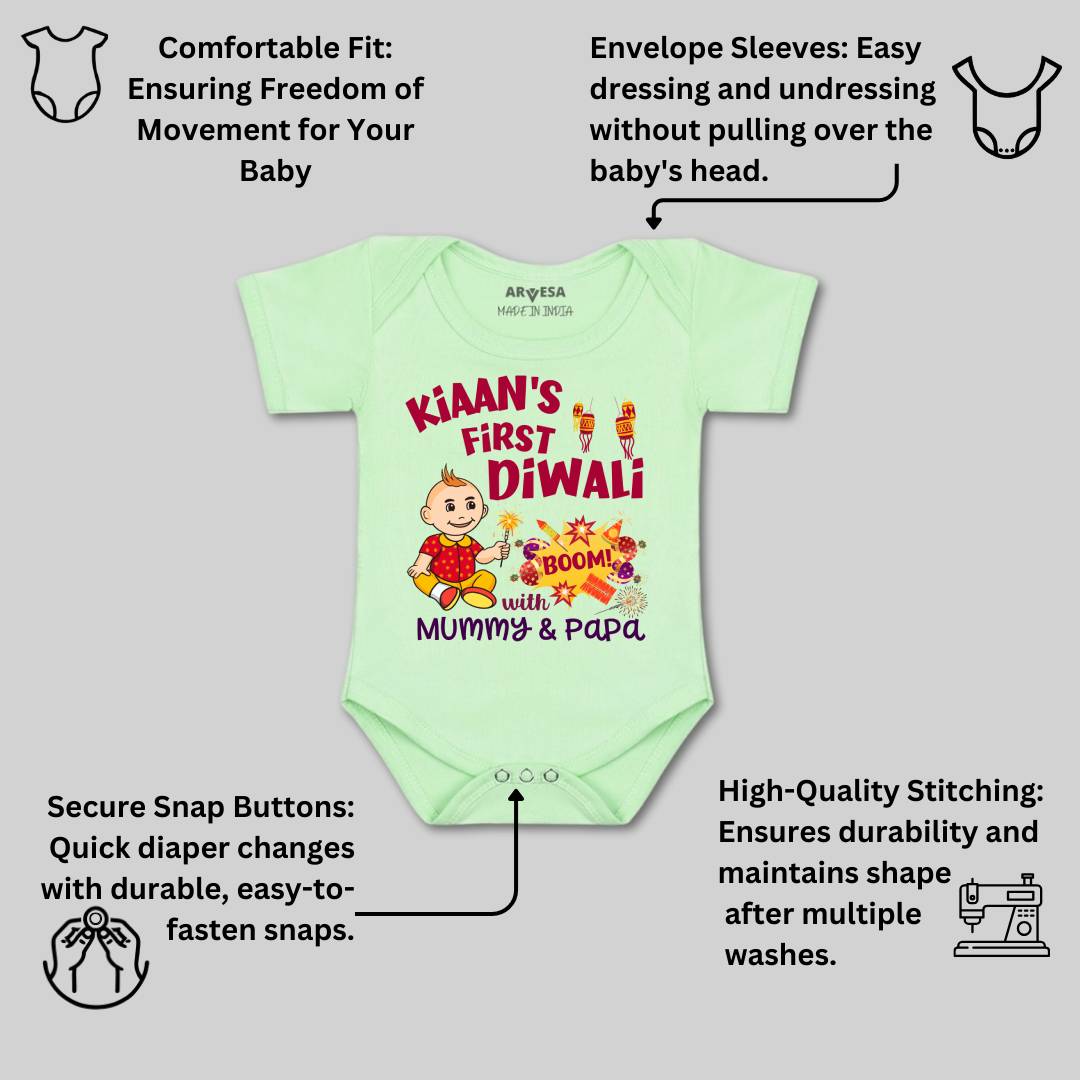 Arvesa My First Diwali  Baby Boy & Girl Dress