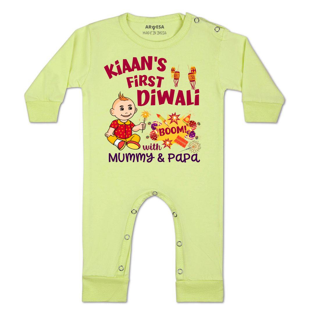 Arvesa My First Diwali  Baby Boy & Girl Dress