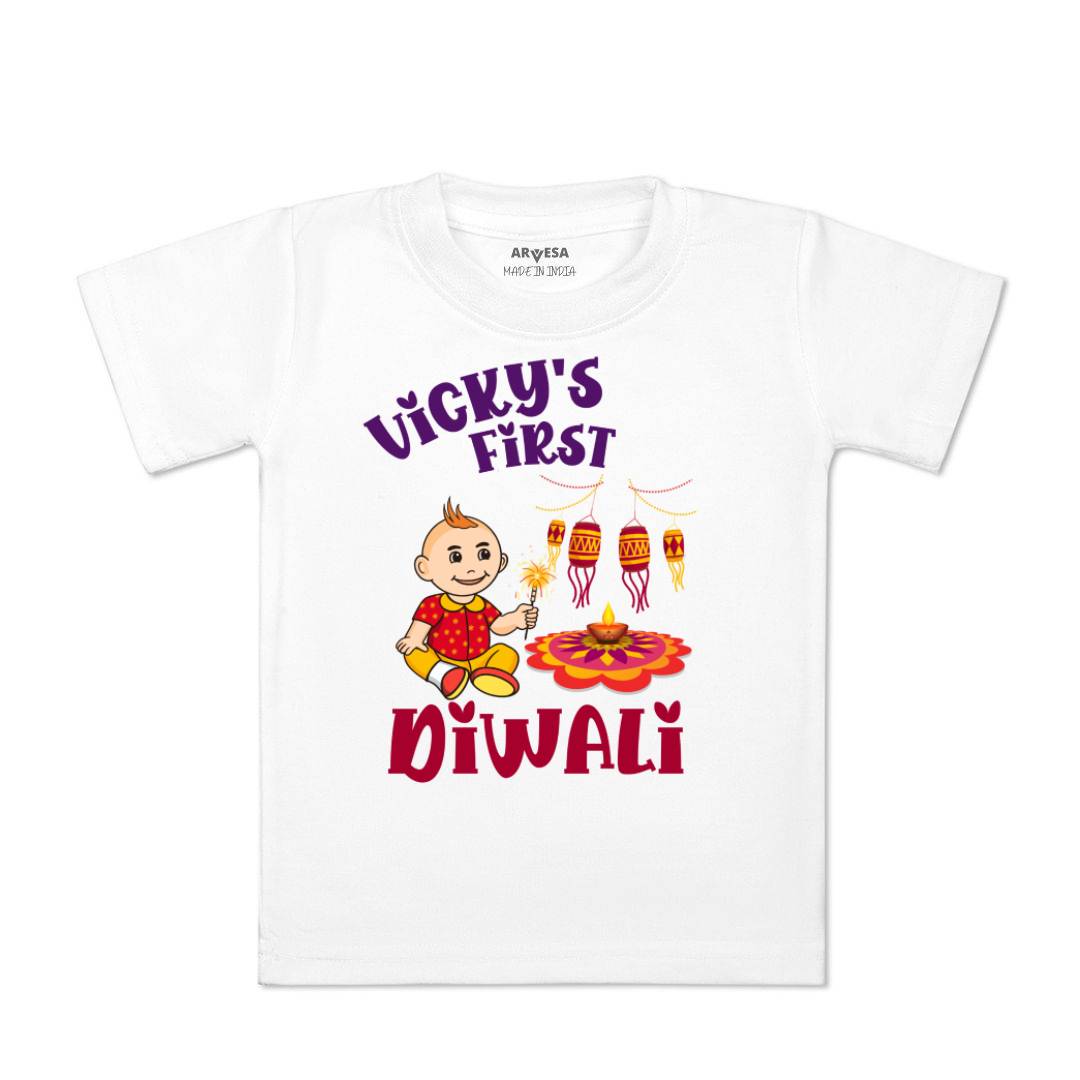 Arvesa My First Diwali  Baby Boy & Girl Dress