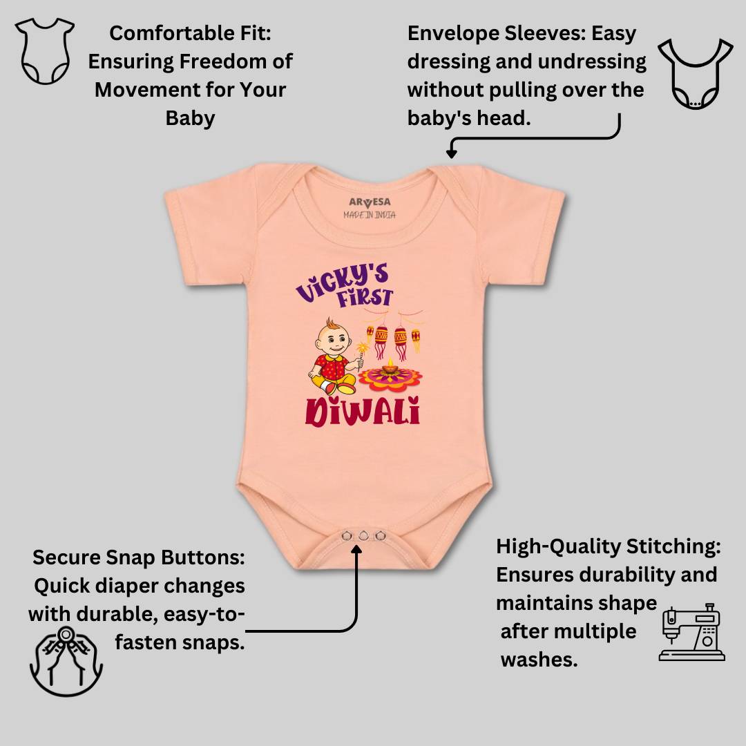 Arvesa My First Diwali  Baby Boy & Girl Dress