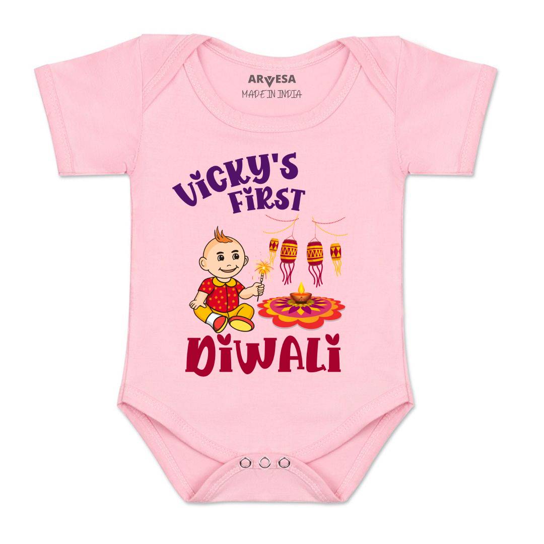 Arvesa My First Diwali  Baby Boy & Girl Dress