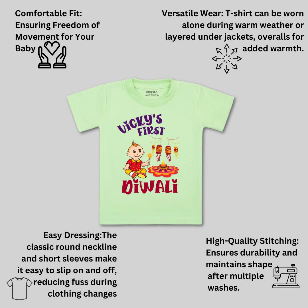 Arvesa My First Diwali  Baby Boy & Girl Dress