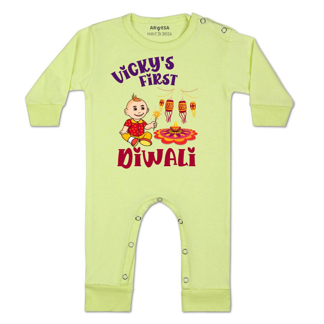 Arvesa My First Diwali  Baby Boy & Girl Dress