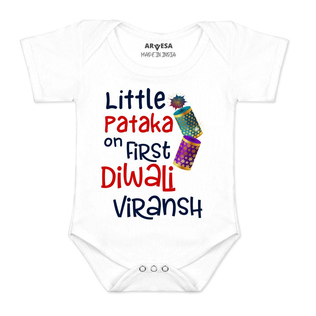 Arvesa My First Diwali  Baby Boy & Girl Dress