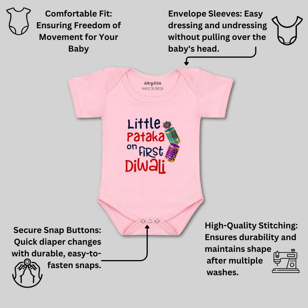 Arvesa Design-1114 Diwali My First Baby Boy and Baby Girl Dress .