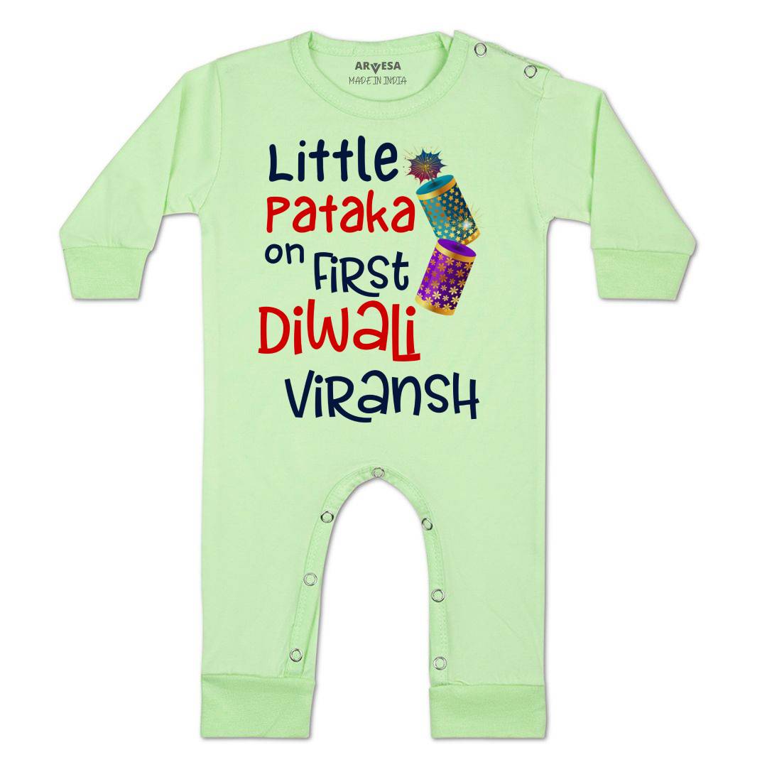 Arvesa My First Diwali  Baby Boy & Girl Dress