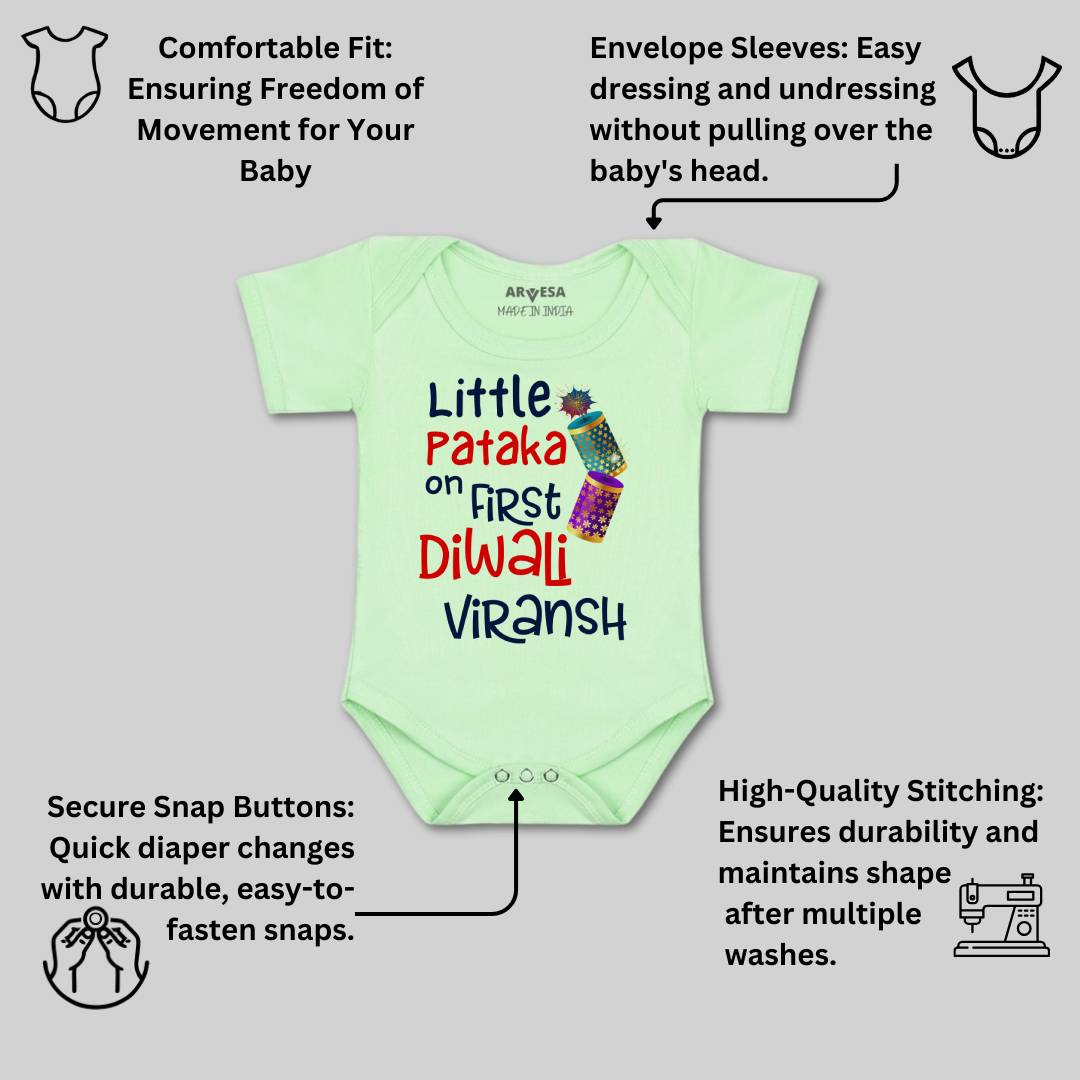 Arvesa My First Diwali  Baby Boy & Girl Dress