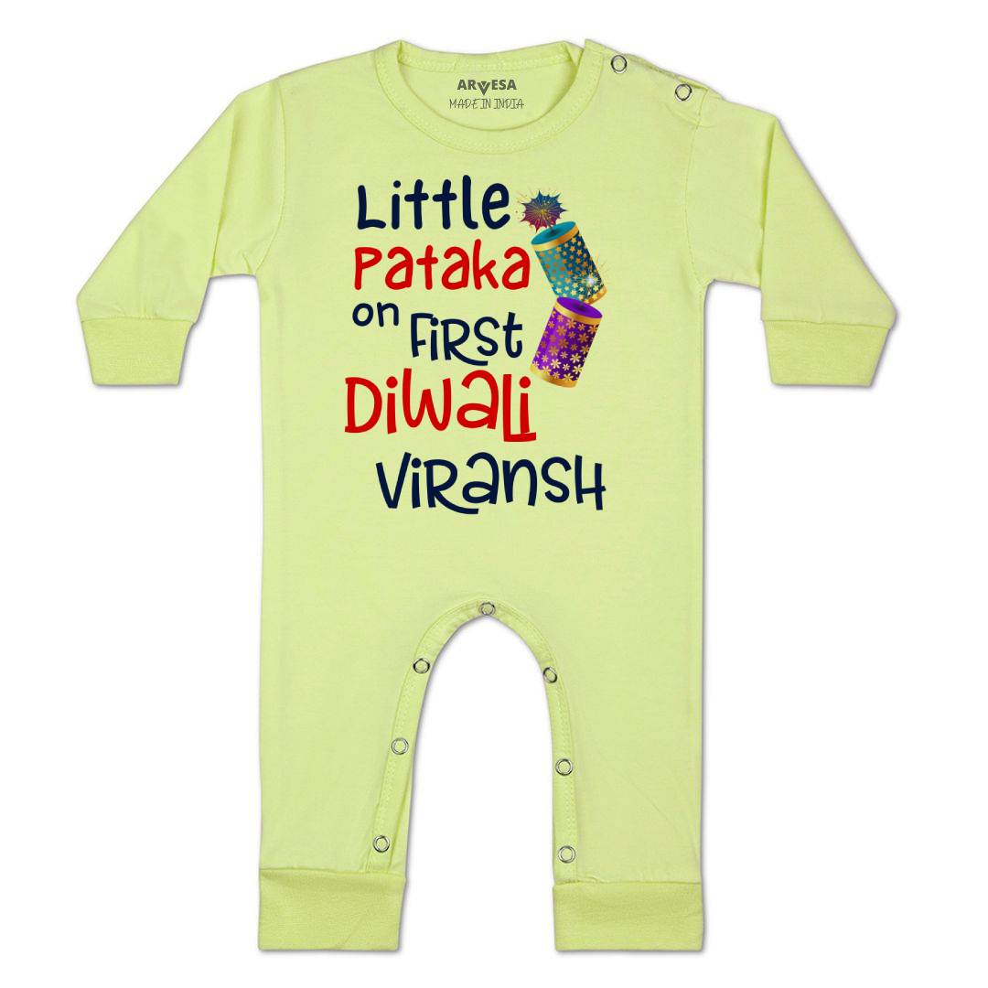 Arvesa My First Diwali  Baby Boy & Girl Dress