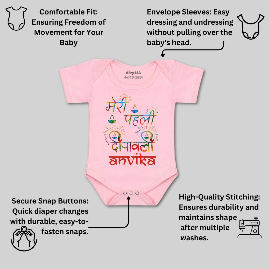 Arvesa My First Diwali  Baby Boy & Girl Dress