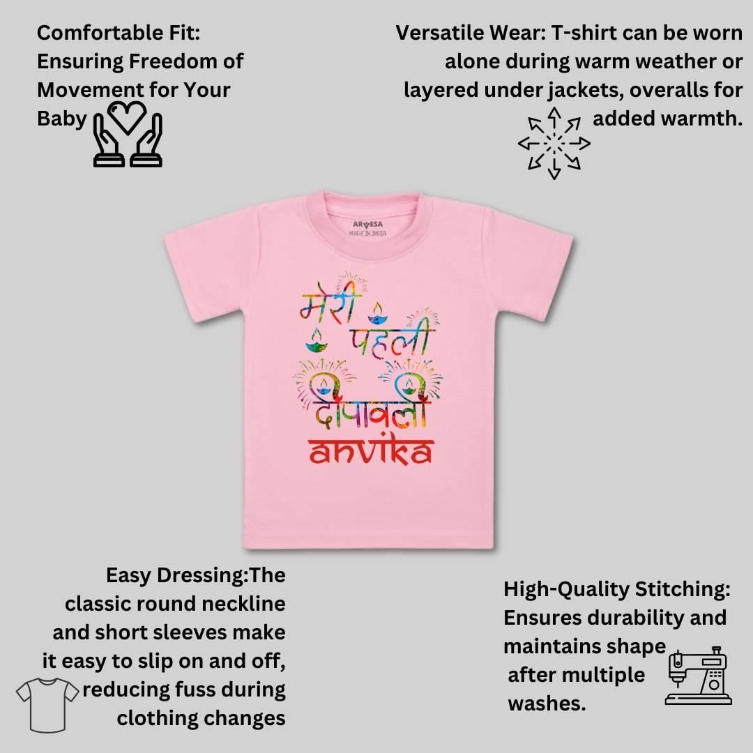 Arvesa My First Diwali  Baby Boy & Girl Dress