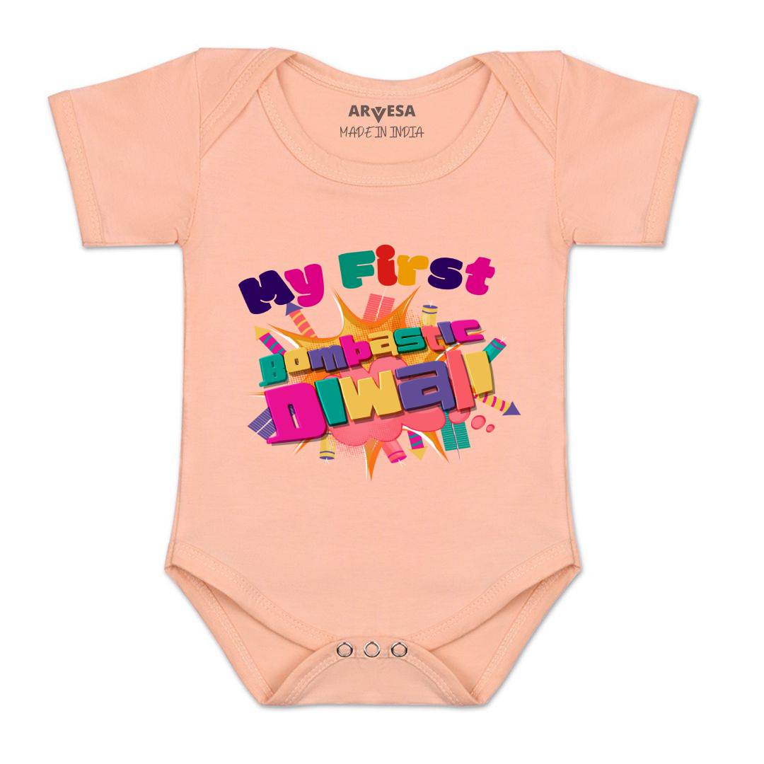 Arvesa Design-1117 Diwali My First Baby Boy and Baby Girl Dress .