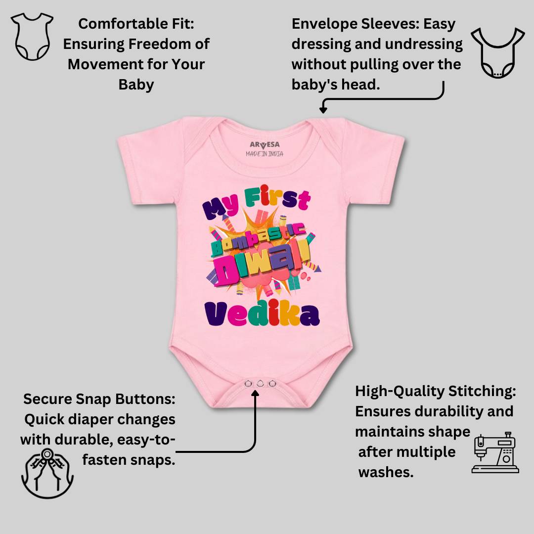 Arvesa My First Diwali  Baby Boy & Girl Dress