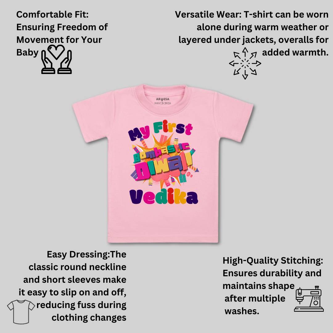Arvesa My First Diwali  Baby Boy & Girl Dress