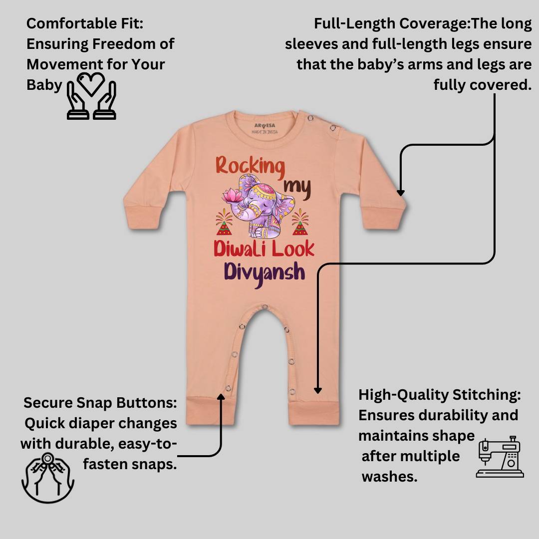 Arvesa My First Diwali  Baby Boy & Girl Dress