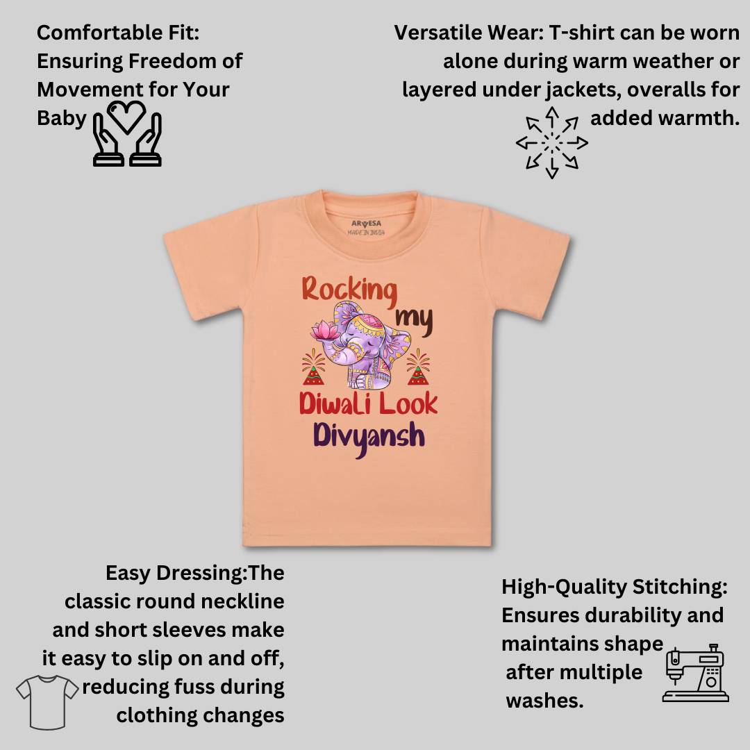 Arvesa My First Diwali  Baby Boy & Girl Dress