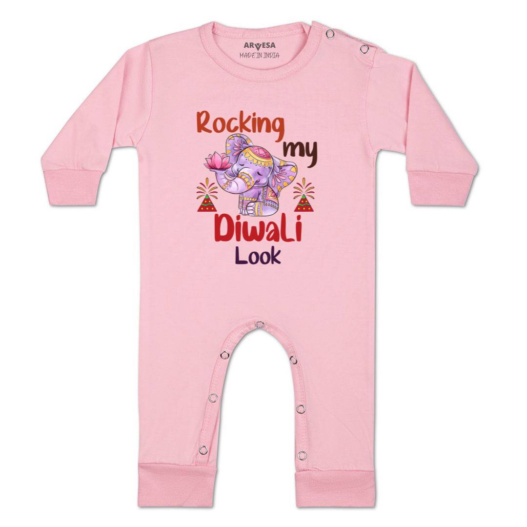 Arvesa Design-1118 Diwali My First Baby Boy and Baby Girl Dress .