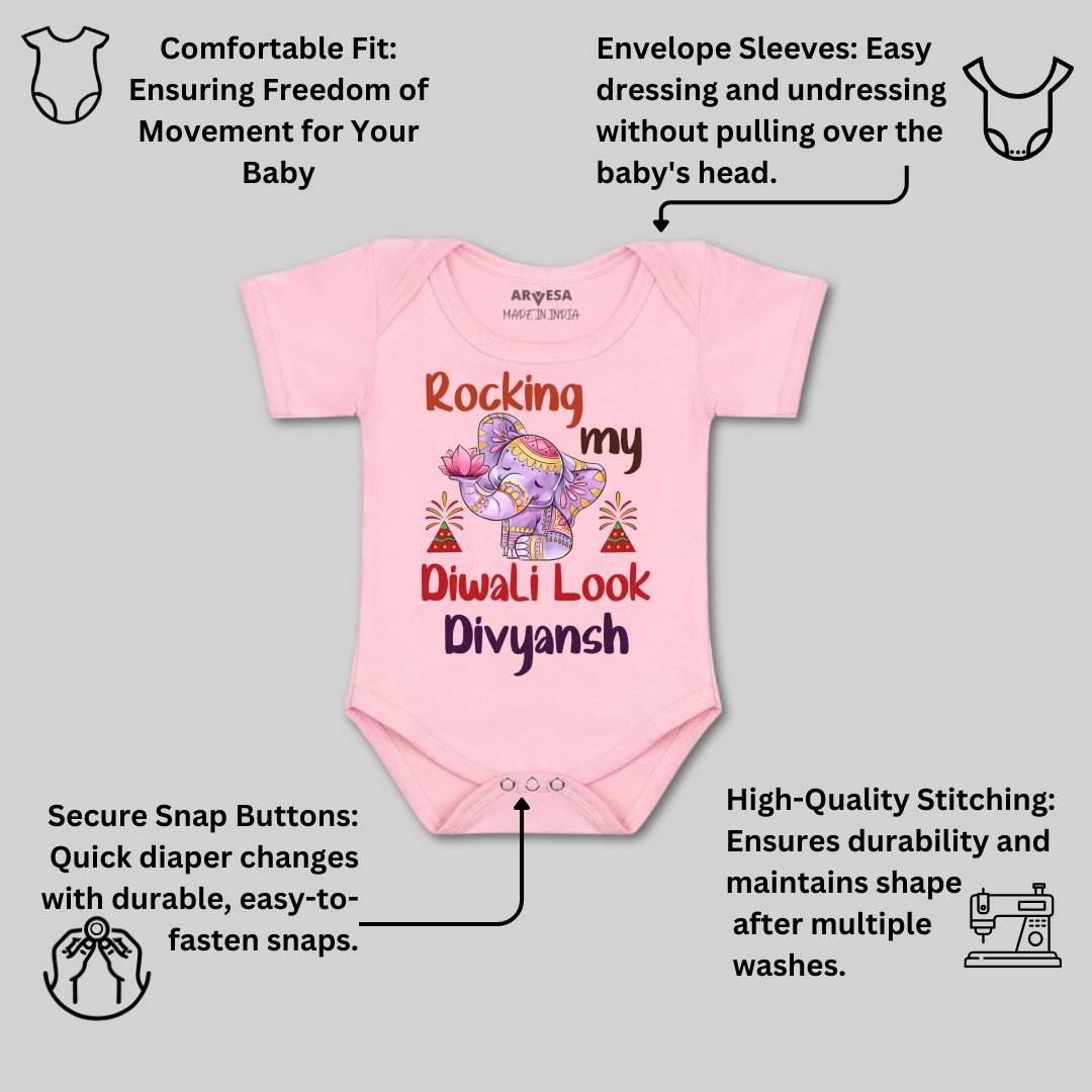 Arvesa My First Diwali  Baby Boy & Girl Dress