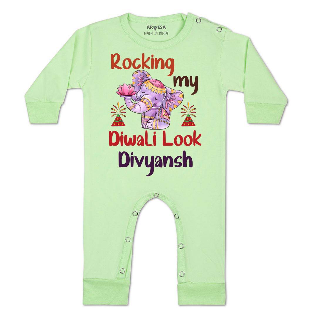 Arvesa My First Diwali  Baby Boy & Girl Dress