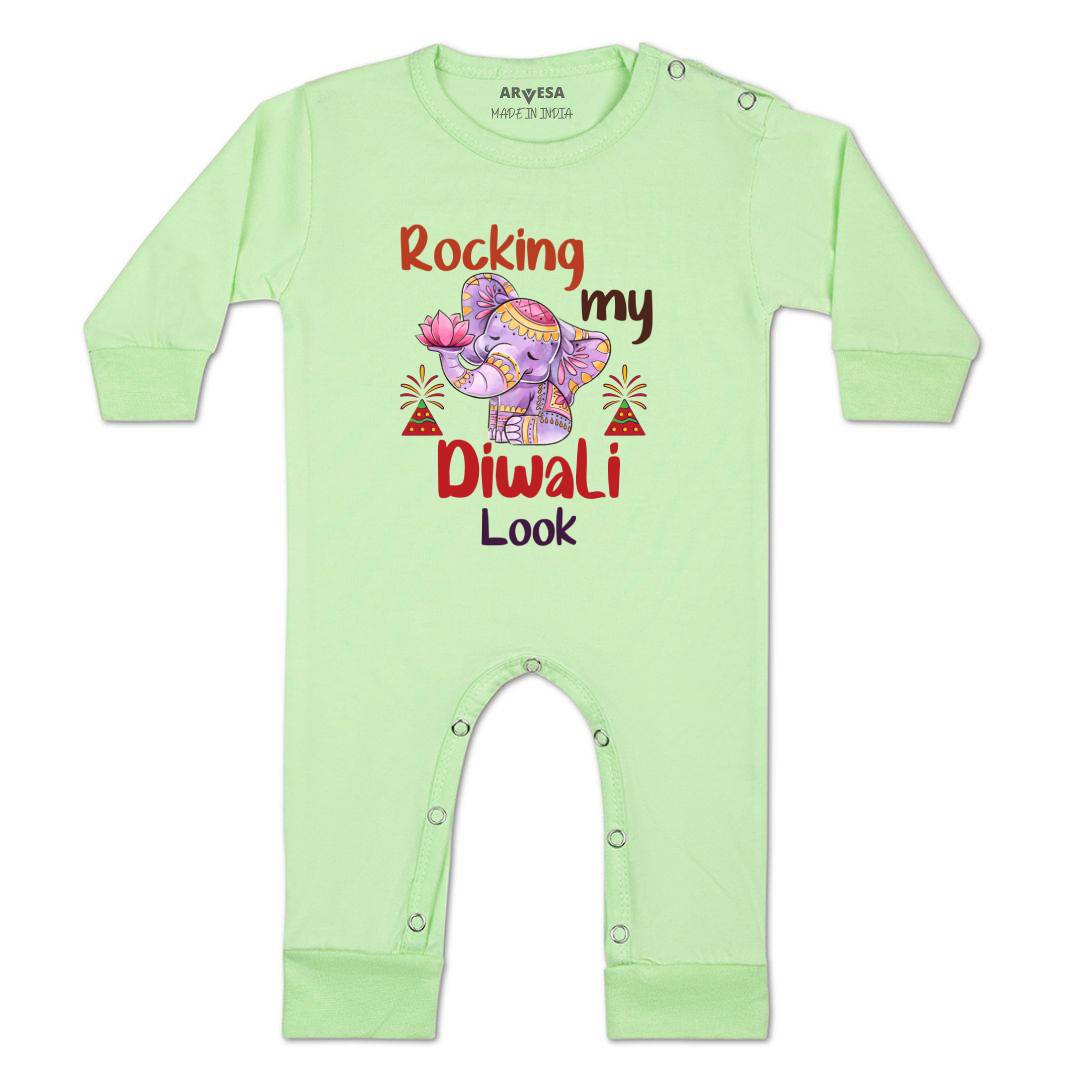 Arvesa Design-1118 Diwali My First Baby Boy and Baby Girl Dress .