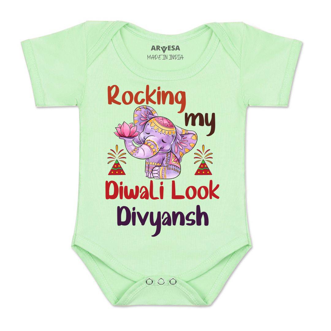 Arvesa My First Diwali  Baby Boy & Girl Dress