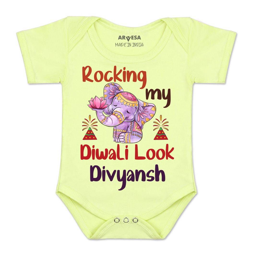 Arvesa My First Diwali  Baby Boy & Girl Dress