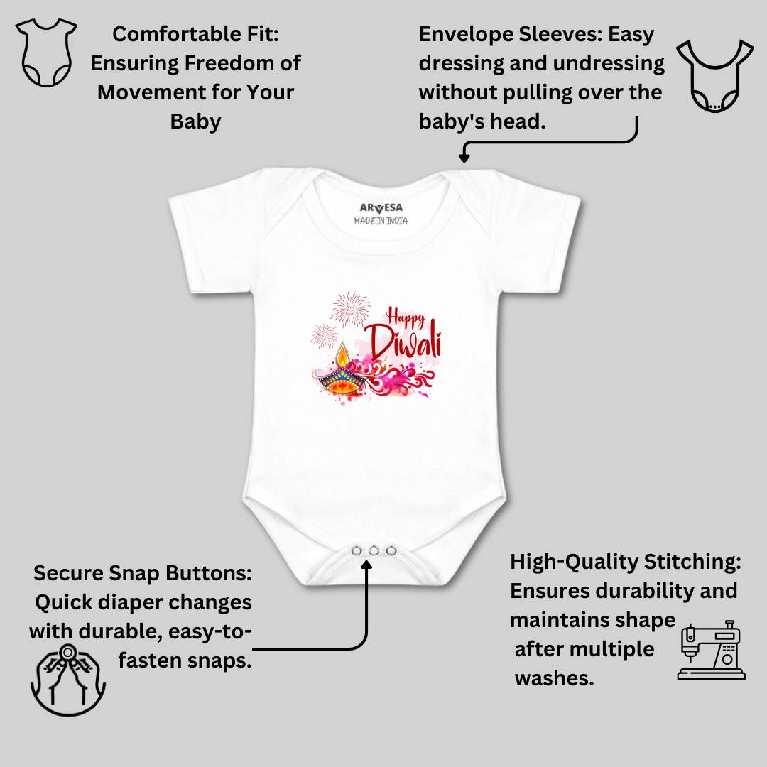 Arvesa Design-1122 Diwali My First Baby Boy and Baby Girl Dress .