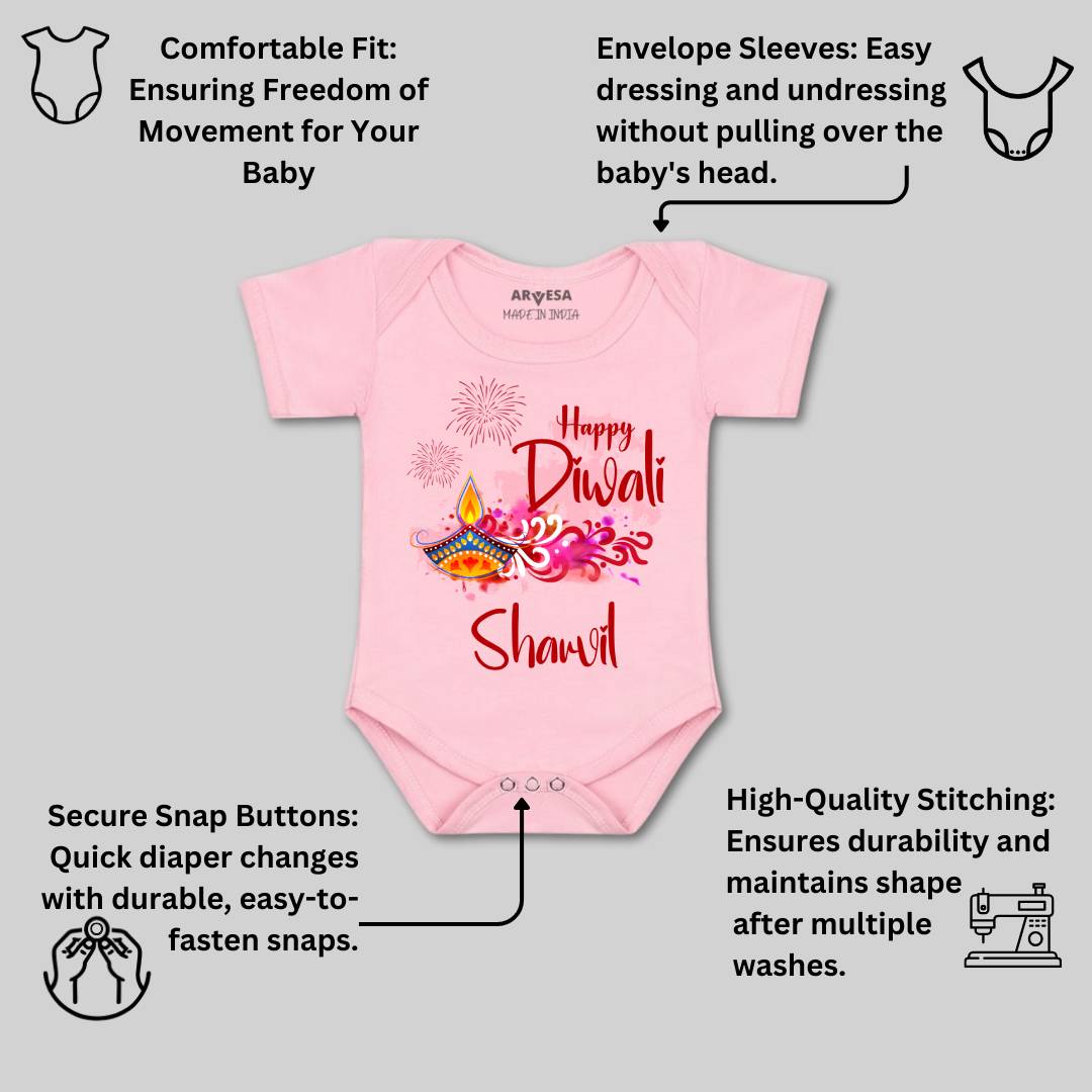 Arvesa My First Diwali  Baby Boy & Girl Dress