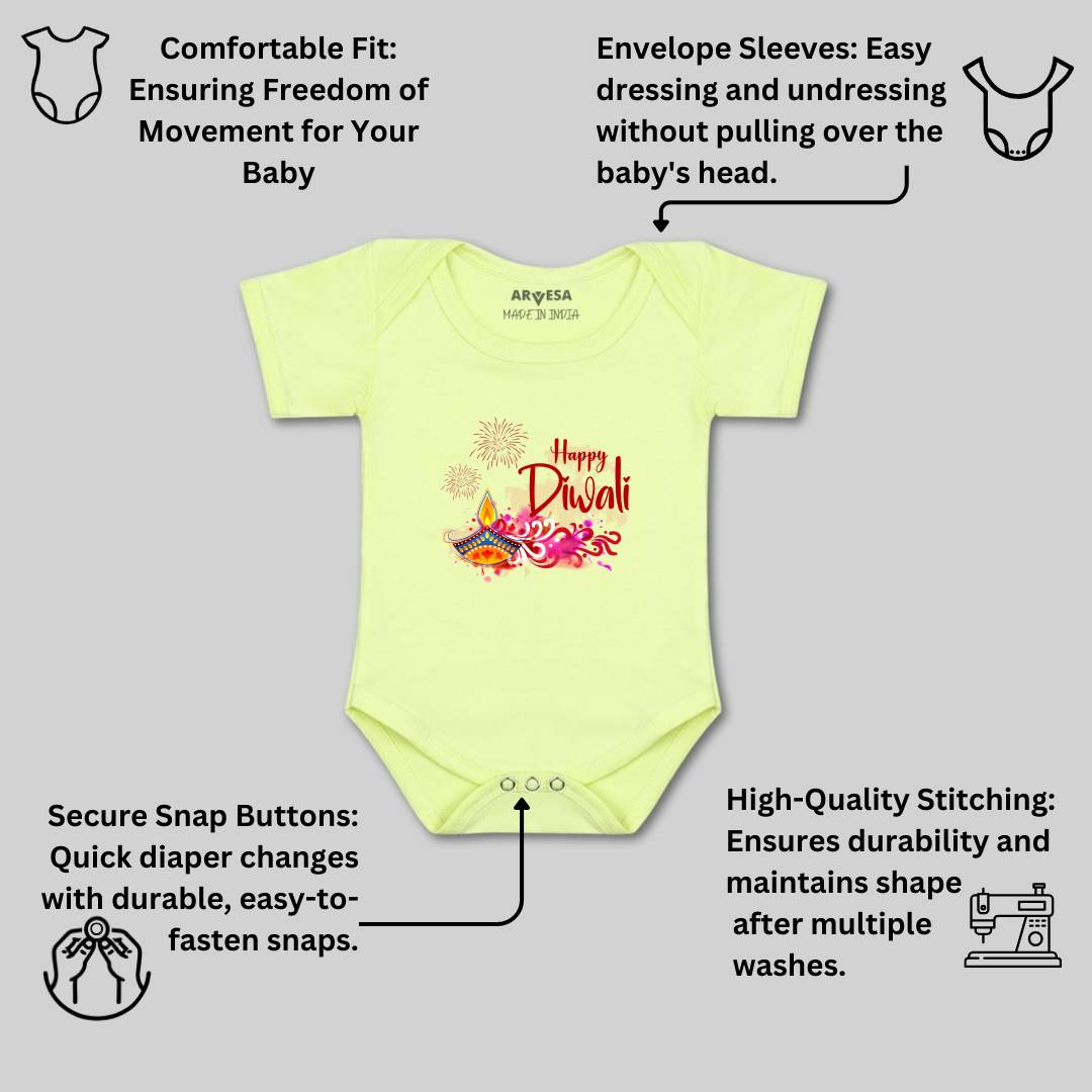 Arvesa Design-1122 Diwali My First Baby Boy and Baby Girl Dress .