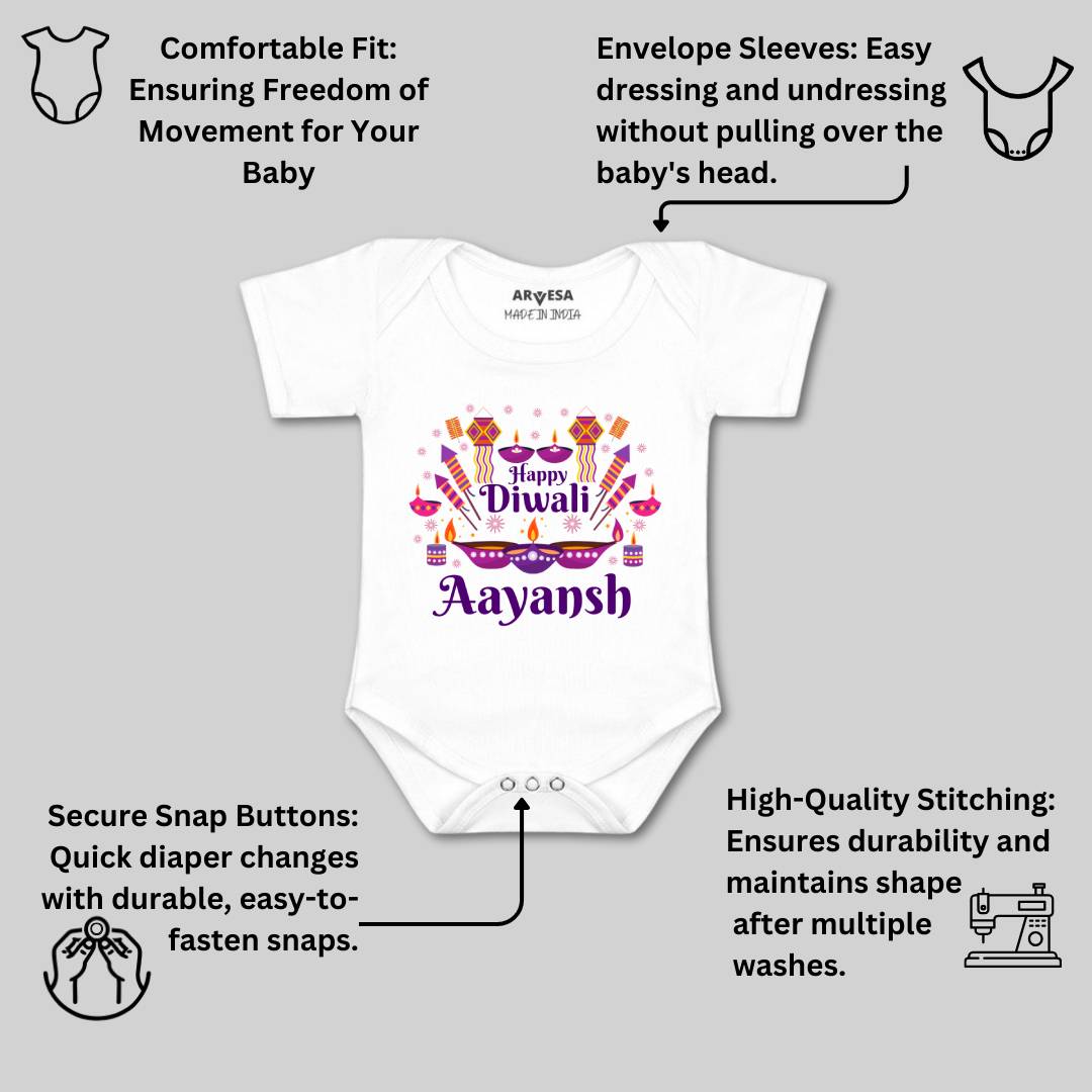 Arvesa My First Diwali  Baby Boy & Girl Dress