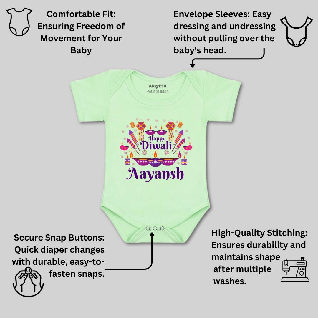Arvesa My First Diwali  Baby Boy & Girl Dress