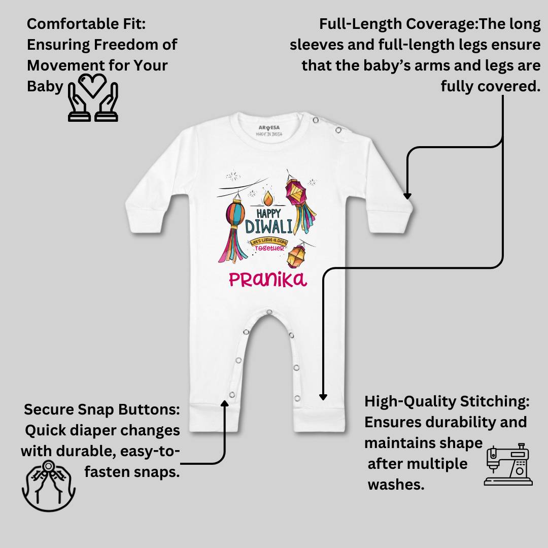 Arvesa My First Diwali  Baby Boy & Girl Dress