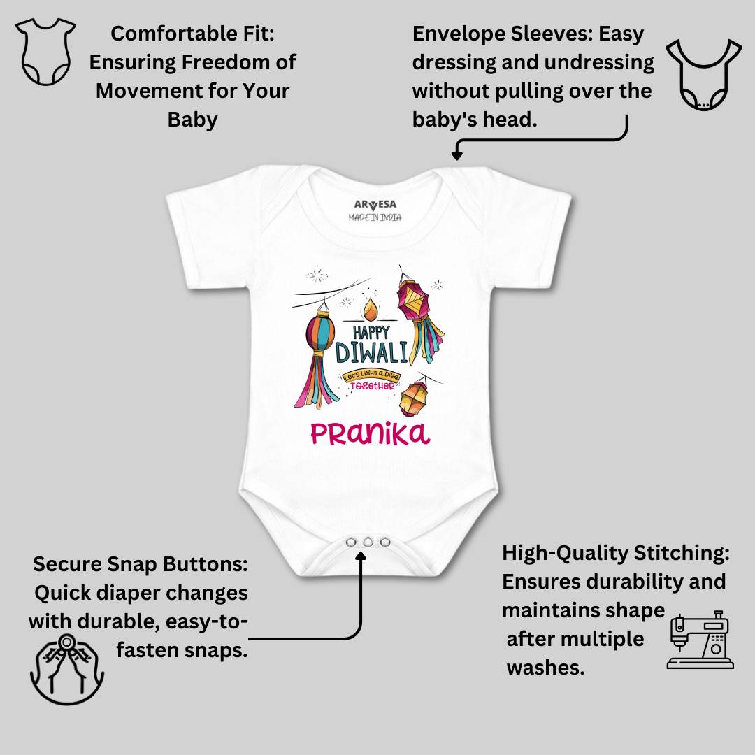 Arvesa My First Diwali  Baby Boy & Girl Dress