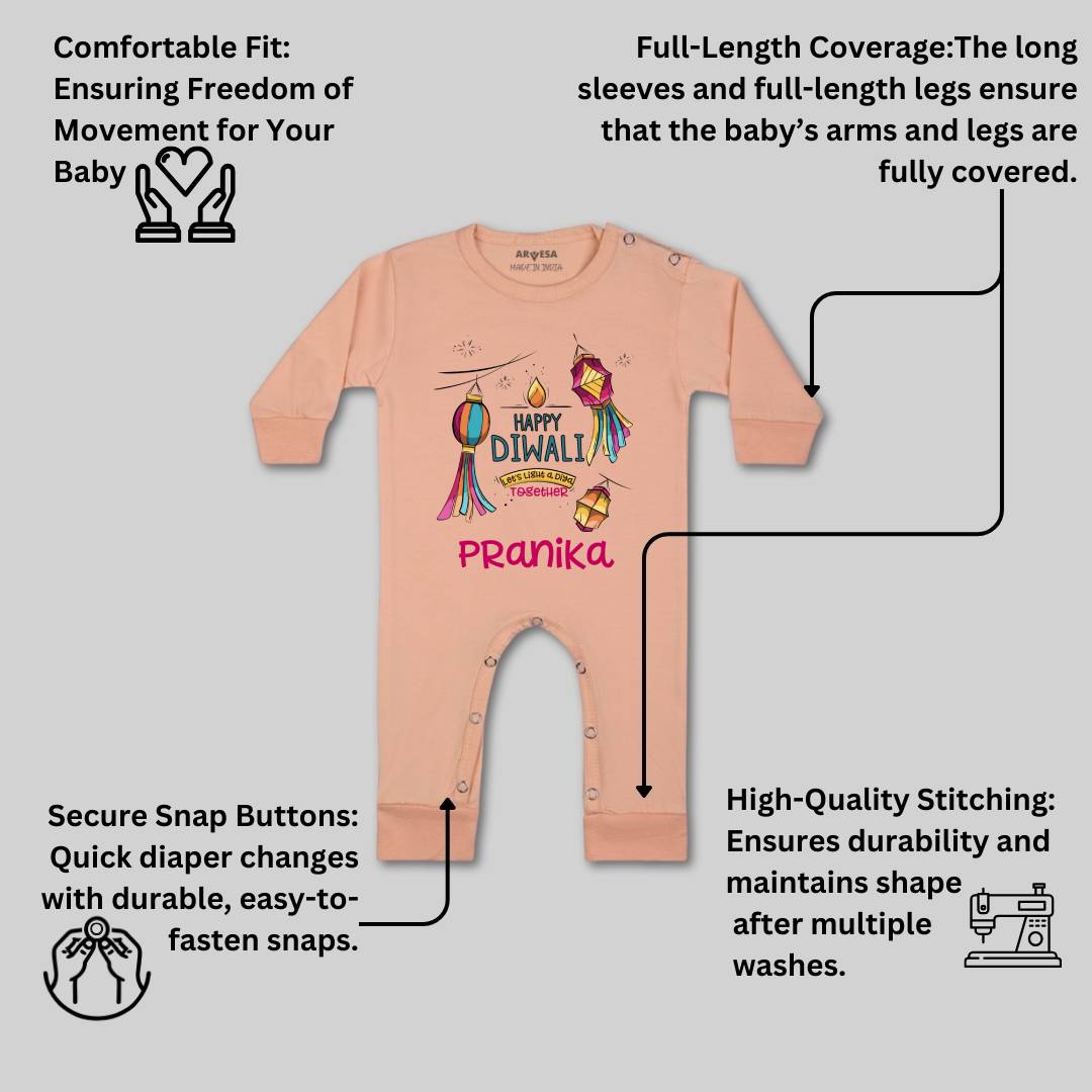 Arvesa My First Diwali  Baby Boy & Girl Dress
