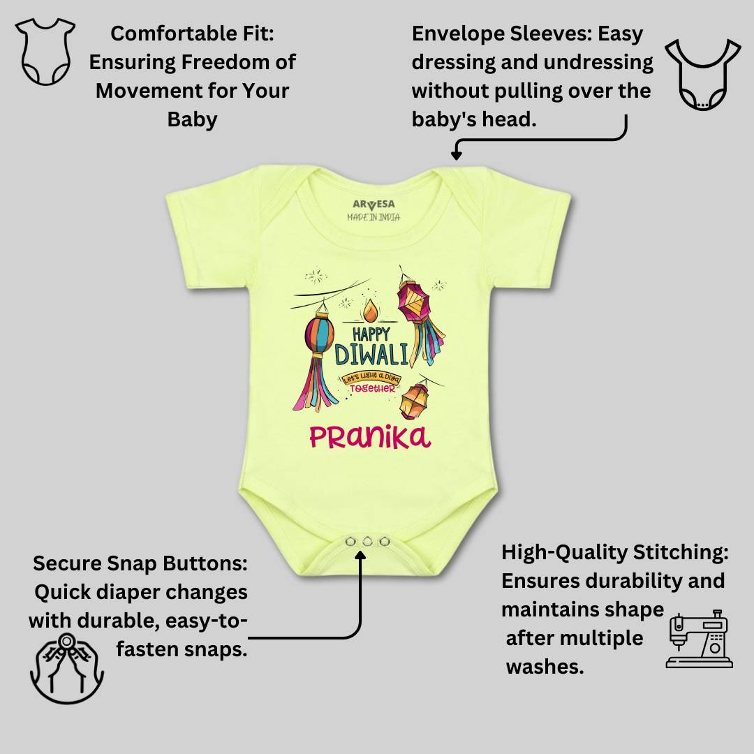 Arvesa My First Diwali  Baby Boy & Girl Dress